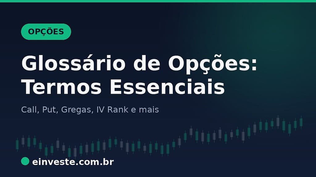 Ilustração de capa: Glossário de Opções, termos essenciais