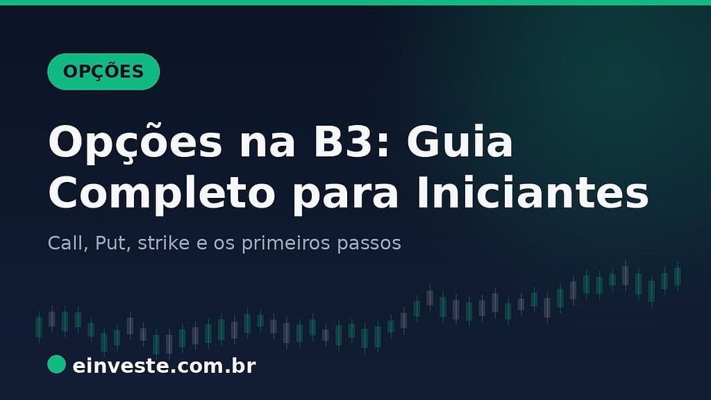 Ilustração de capa: Opções na B3, guia completo para iniciantes