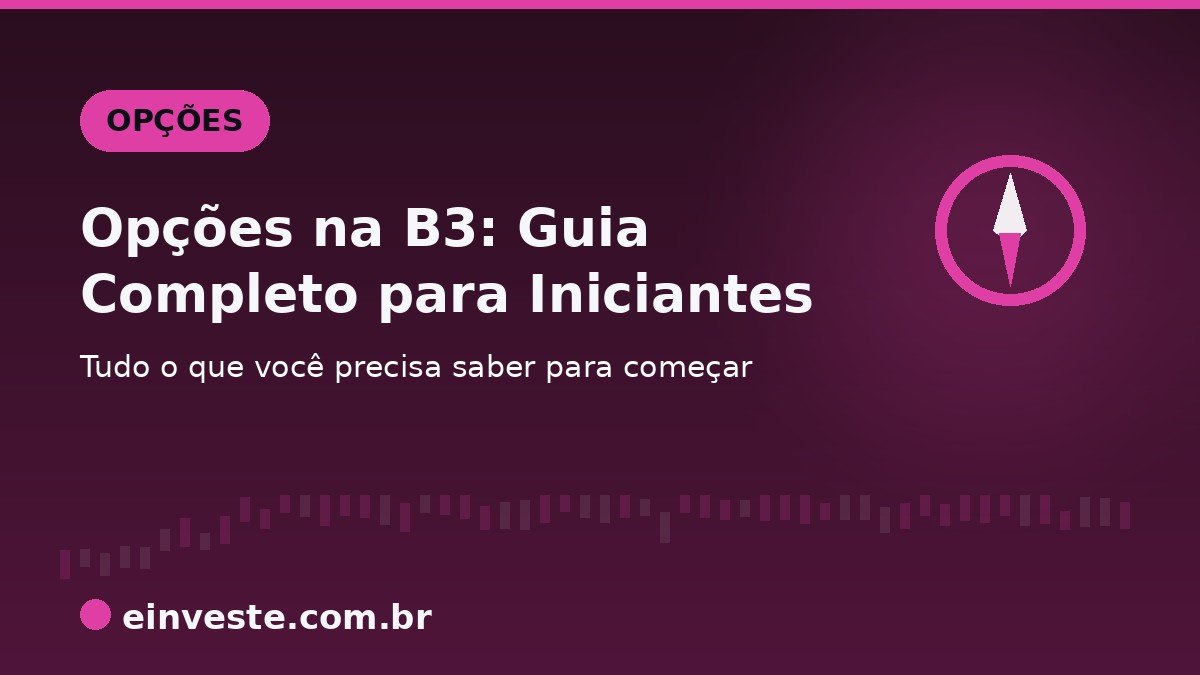Ilustração de capa: Opções na B3, guia completo para iniciantes