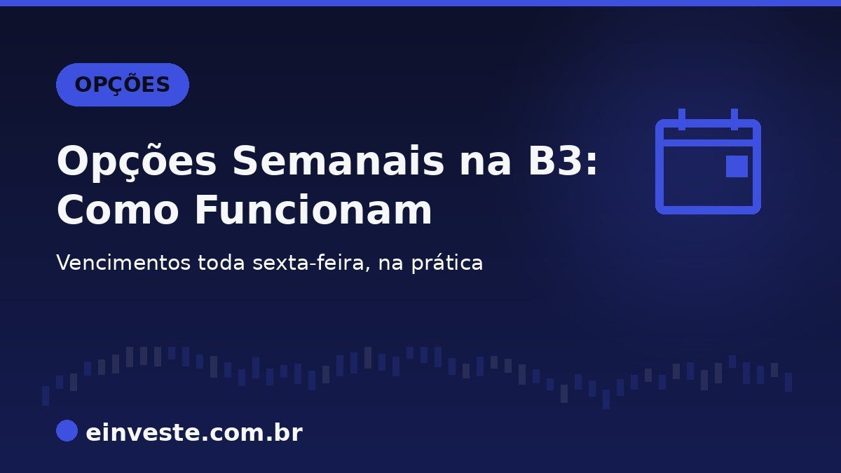 Ilustração de capa: Opções semanais na B3, como funcionam