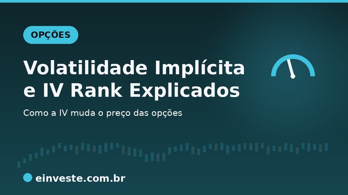 Ilustração de capa: Volatilidade implícita e IV Rank explicados