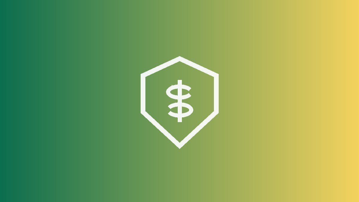Escudo com cifrão representando o prêmio recebido na venda coberta (covered call) em PRIO3