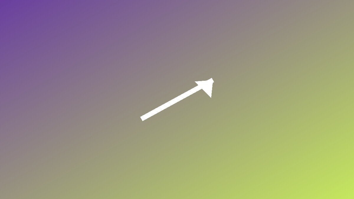 Ilustração de seta diagonal ascendente simbolizando estratégia de trava de alta com opções em LREN3 (Lojas Renner)