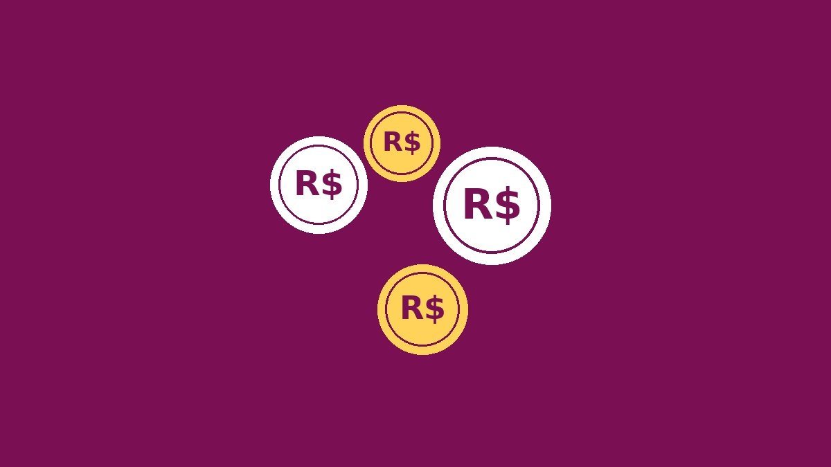 Capa do post Ações que Mais Pagam Dividendos na B3: quatro moedas brancas e douradas flutuando, sobre fundo rosa-magenta escuro