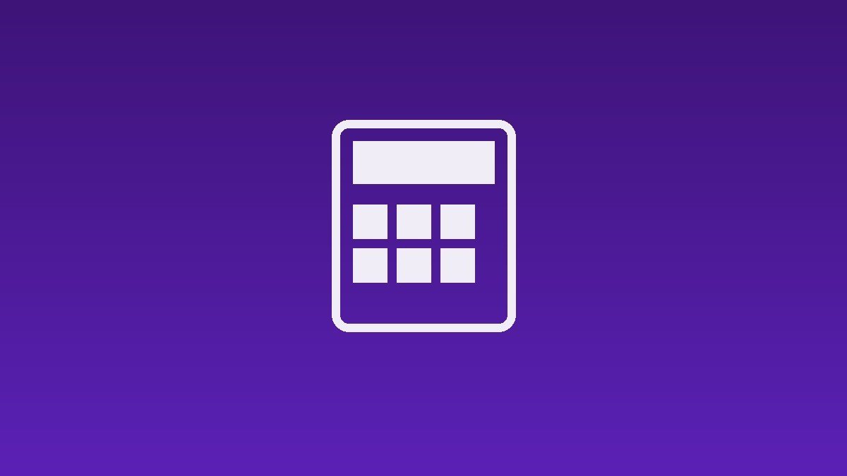 Ícone de calculadora branco sobre fundo roxo-violeta representando o cálculo do rendimento líquido de CDB, LCI e LCA após o IR